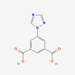 Chemical structure of 5-(1H-1,2,4-Triazol-1-yl)isophthalic acid