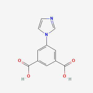 Chemical structure of 5-(1H-Imidazol-1-yl)isophthalic acid