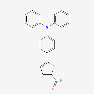Chemical structure of 5-(4-(Diphenylamino)phenyl)thiophene-2-carbaldehyde