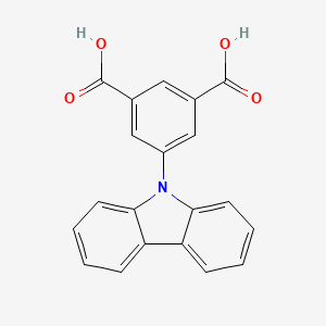 Chemical structure of 5-(9H-carbazol-9-yl)isophthalic acid