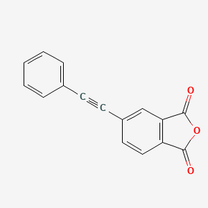 Chemical structure of 5-(Phenylethynyl)isobenzofuran-1,3-dione