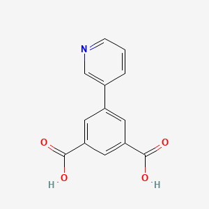Chemical structure of 5-(Pyridin-3-yl)isophthalic acid