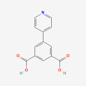 Chemical structure of 5-(Pyridin-4-yl)isophthalic acid