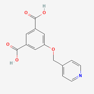 Chemical structure of 5-(Pyridin-4-ylmethoxy)isophthalic acid