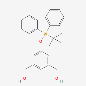 Chemical structure of 5-(tert-Butyldiphenylsilyloxy)-1,3-benzenedimethanol
