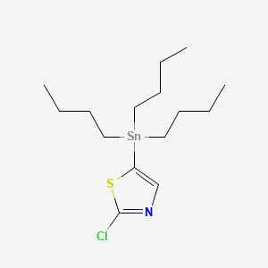 Chemical structure of 5-(Tributylstannyl)-2-chlorothiazole