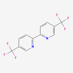 Chemical structure of 5,5'-Bis(trifluoromethyl)-2,2'-bipyridyl
