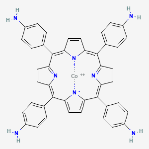 Chemical structure of 5,?10,?15,?20-?Tetrakis-?(4-?aminophenyl)?-?porphyrin-?Co-?(II)?