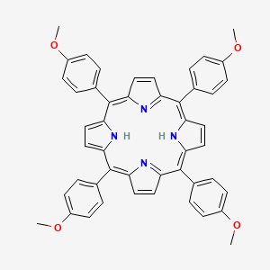 Chemical structure of 5,10,15,20-Tetra(3-methoxyphenyl)porphyrin