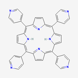 Chemical structure of 5,10,15,20-Tetra(4-pyridyl)porphyrin