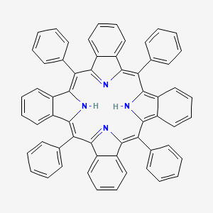 Chemical structure of 5,10,15,20-Tetra(naphthalen-2-yl)porphyrin