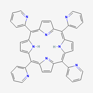 Chemical structure of meso-Tetra(2-pyridyl)porphine