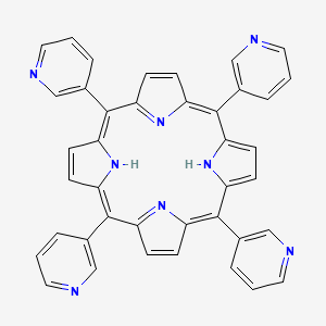 Chemical structure of Tetra(3-pyridyl)porphyrin