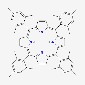 Chemical structure of 5,10,15,20-Tetrakis(2,4,6-trimethylphenyl)porphyrin
