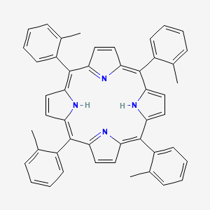 Chemical structure of meso-Tetra(2-methylphenyl) porphine