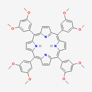 Chemical structure of 5,10,15,20-Tetrakis(3,5-dimethoxyphenyl)porphyrin