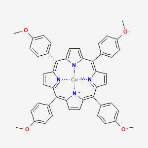 Chemical structure of Cupper(II) tetramethoxyphenylporphyrin
