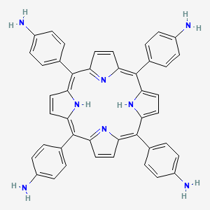 Chemical structure of 5,10,15,20-Tetrakis(4-aminophenyl)porphyrin