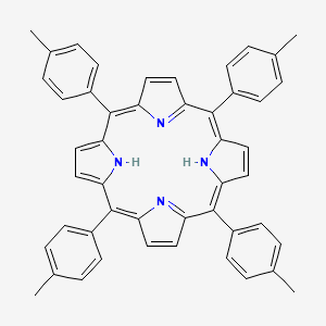 Chemical structure of 5,10,15,20-Tetrakis(p-tolyl)porphyrin