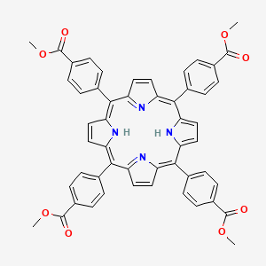 Chemical structure of Meso-tetra(4-carboxyphenyl)porphine tetramethyl ester