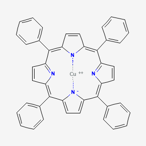 Chemical structure of Copper tetraphenylporphyrin
