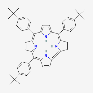 Chemical structure of 5,10,15-tris(4-tert-butylphenyl) corrole