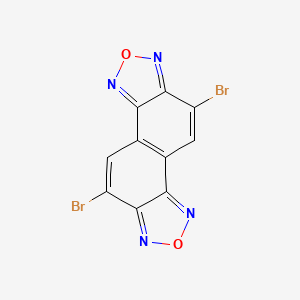 Chemical structure of 5,10-Dibromonaphtho[1,2-c:5,6-c']bis([1,2,5]oxadiazole)