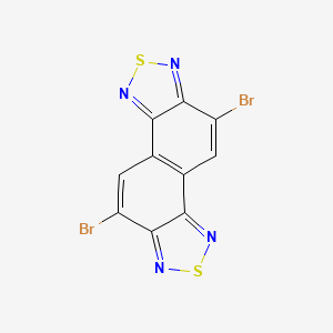 Chemical structure of 5,10-Dibromonaphtho[1,2-c:5,6-c']bis([1,2,5]thiadiazole)
