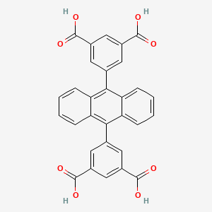 Chemical structure of 5,5'-(Anthracene-9,10-diyl)diisophthalic acid