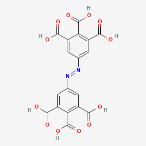 Chemical structure of 5,5'-(Diazene-1,2-diyl)bis(benzene-1,2,3-tricarboxylic acid)