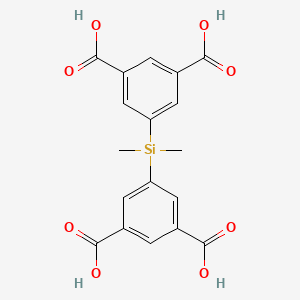 Chemical structure of 5,5'-(Dimethylsilanediyl)diisophthalic acid
