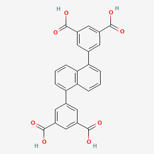 Chemical structure of 5,5'-(Naphthalene-1,5-diyl)diisophthalicacid