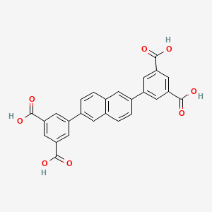 Chemical structure of 5,5'-(Naphthalene-2,6-diyl)diisophthalic acid