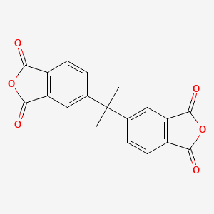 Chemical structure of 2,2-Bis(3,4-dicarboxyphenyl)propane dianhydride