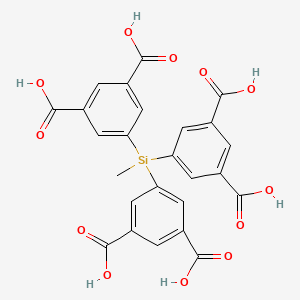 Chemical structure of 5,5',5''-(Methylsilanetriyl)triisophthalic acid