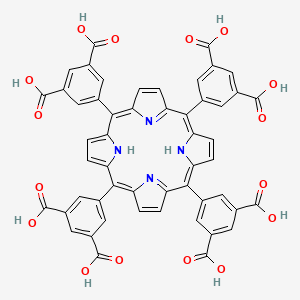 Chemical structure of Tetrakis(3,5-dicarboxyphenyl)porphyrin