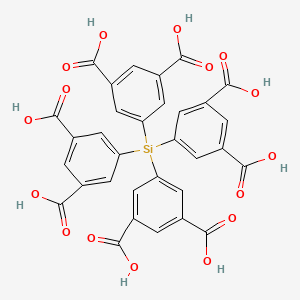 Chemical structure of 5,5',5'',5'''-Silanetetrayltetraisophthalic acid