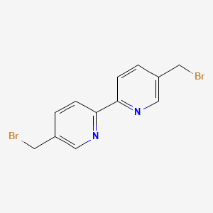 Chemical structure of 5,5'-Bis(bromomethyl)-2,2'-bipyridine