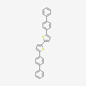 Chemical structure of 5,5'-Di([1,1'-biphenyl]-4-yl)-2,2'-bithiophene