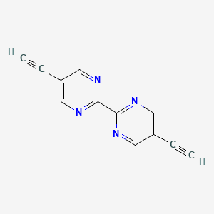 Chemical structure of 5,5'-Diethynyl-2,2'-bipyrimidine