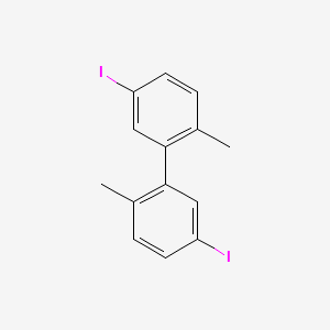 Chemical structure of 5,5'-Diiodo-2,2'-dimethylbiphenyl
