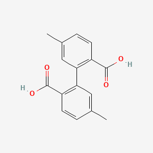 Chemical structure of 5,5'-Dimethyl-diphenic acid