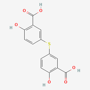 Chemical structure of 5,5'-Thiodisalicylic Acid