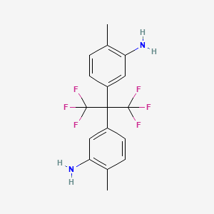 Chemical structure of 5,5′-(Hexafluoroisopropylidene)di-o-toluidine