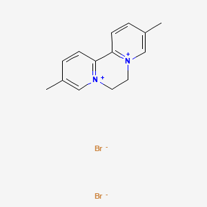 Chemical structure of 5,5′-Dimethyl-1,1′-ethylene-2,2′-bipyridinium dibromide