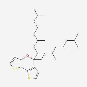Chemical structure of 5,5-Bis(3,7-dimethyloctyl)-5H-dithieno[3,2-b:2',3'-d]pyran