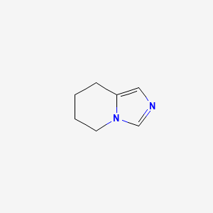 Chemical structure of 5H,6H,7H,8H-imidazo(1,5-a)pyridine