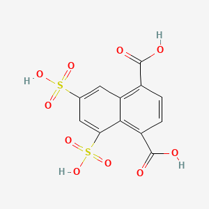 Chemical structure of 5,7-Disulfonaphthalene-1,4-dicarboxylic acid