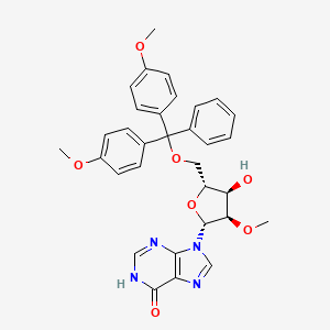 Chemical structure of 5'-O-Dmt-2'-O-methyl-inosine