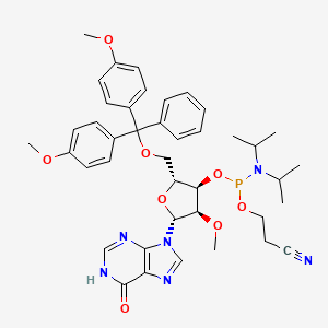 Chemical structure of 2'-O-Methyl-5'-O-dmt-inosine-3'-CE-phosphoramidite